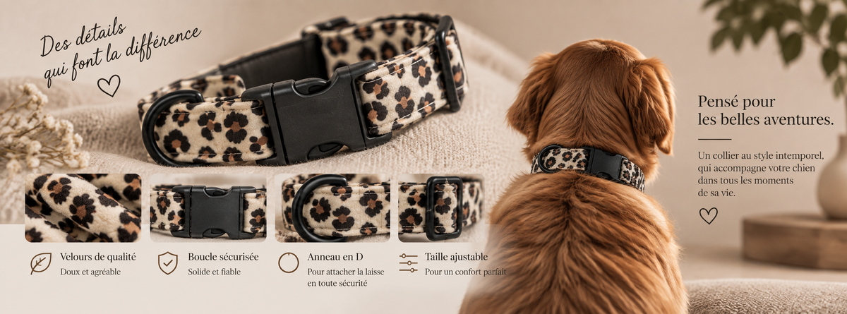 Détails du collier Collier léopard