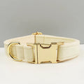 Collier velours blanc crème